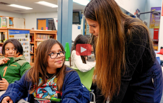 Potomac View ES School Counselor works with student