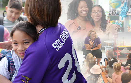 Photos of PWCS students and teachers for Teacher Appreciation Week 2025