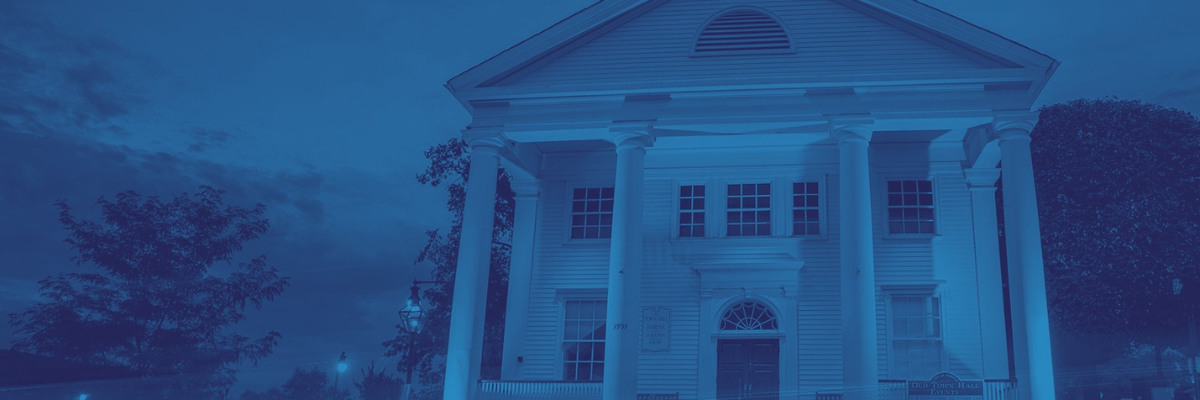 Old Town Hall Blue Header