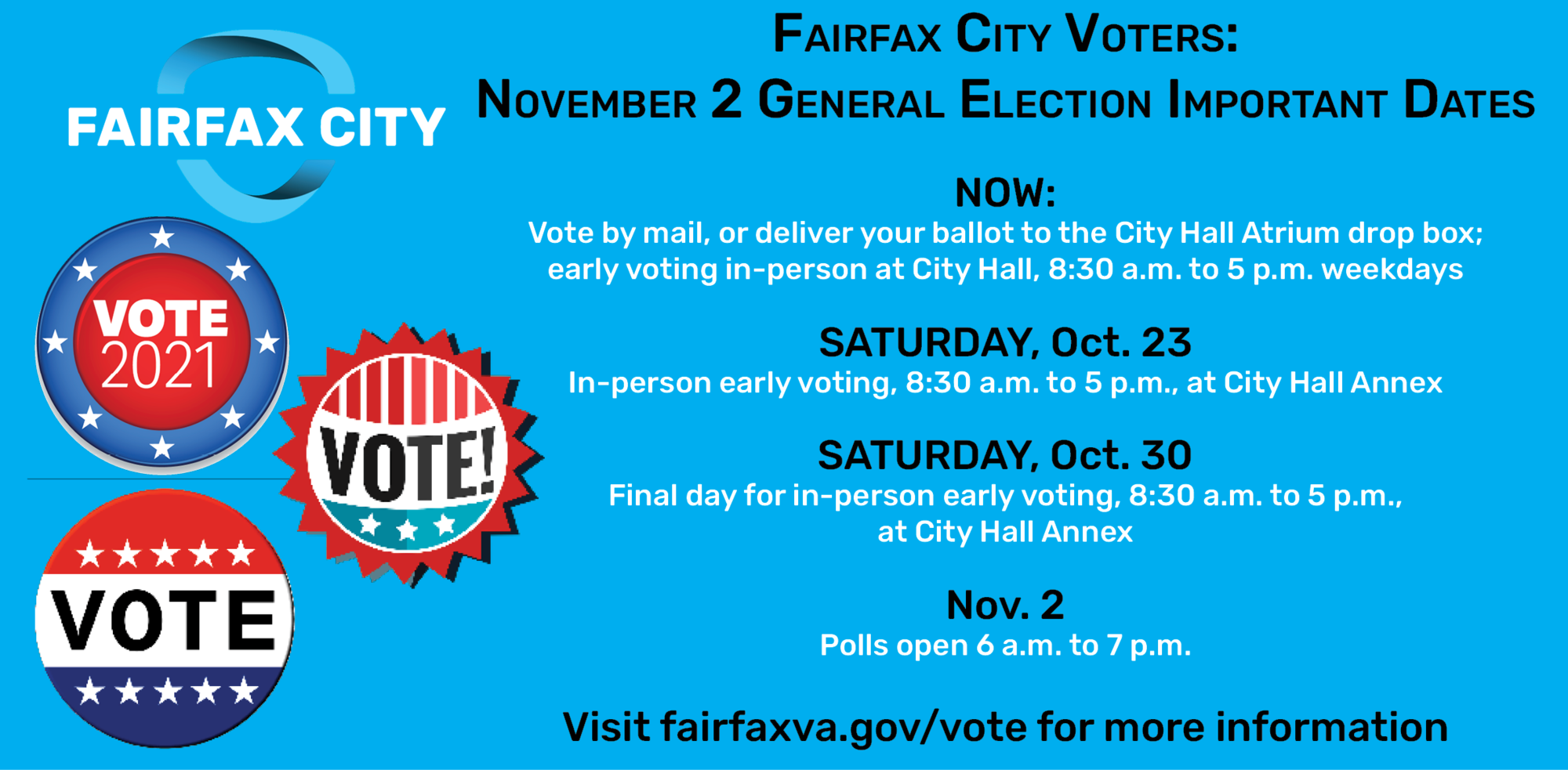 Fairfax City Election News Oct. 22, 2021
