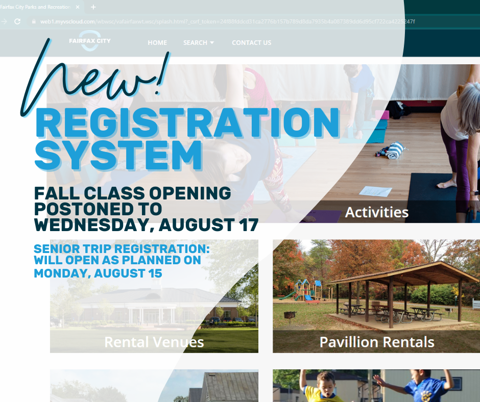 Fall Program Registation 🍂 Fairfax City Parks and Rec