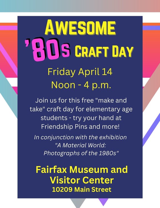 FUN April History Programs in Fairfax City!!