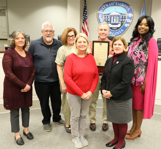 Members of the homelessness task force at 11-14-23 city council meeting
