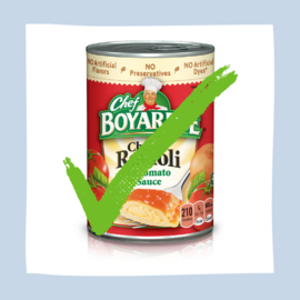 canned ravioli