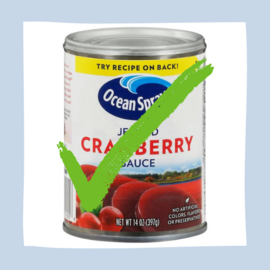 canned cranberry