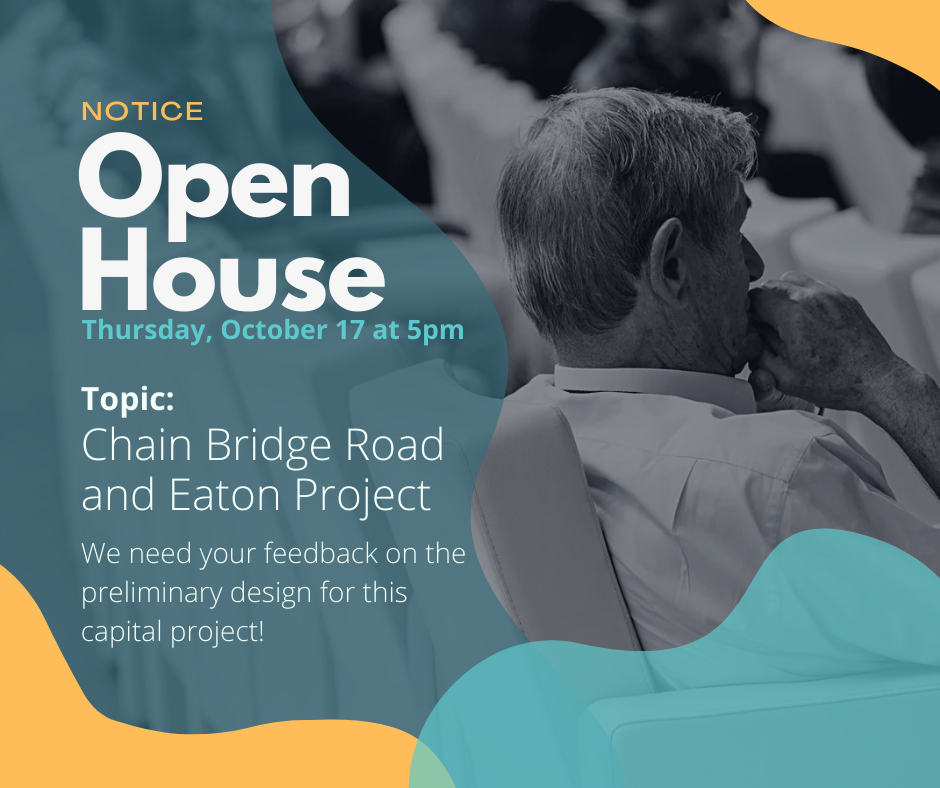 Chain Bridge Road and Eaton Place Intersection Improvements Open House 2024