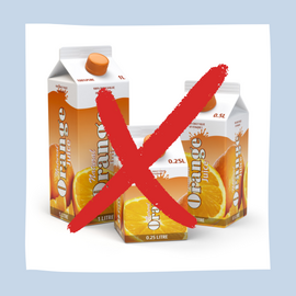 Orange juice cartons