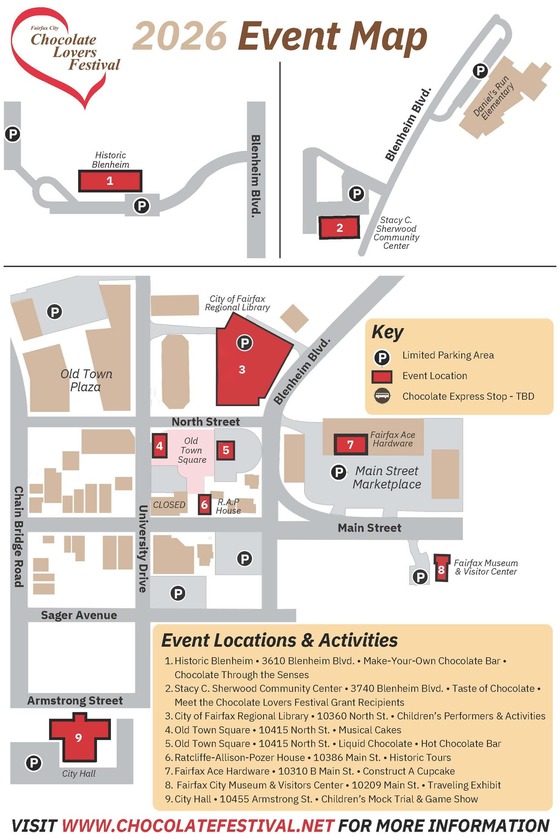 2026 Chocolate Lovers Festival Map