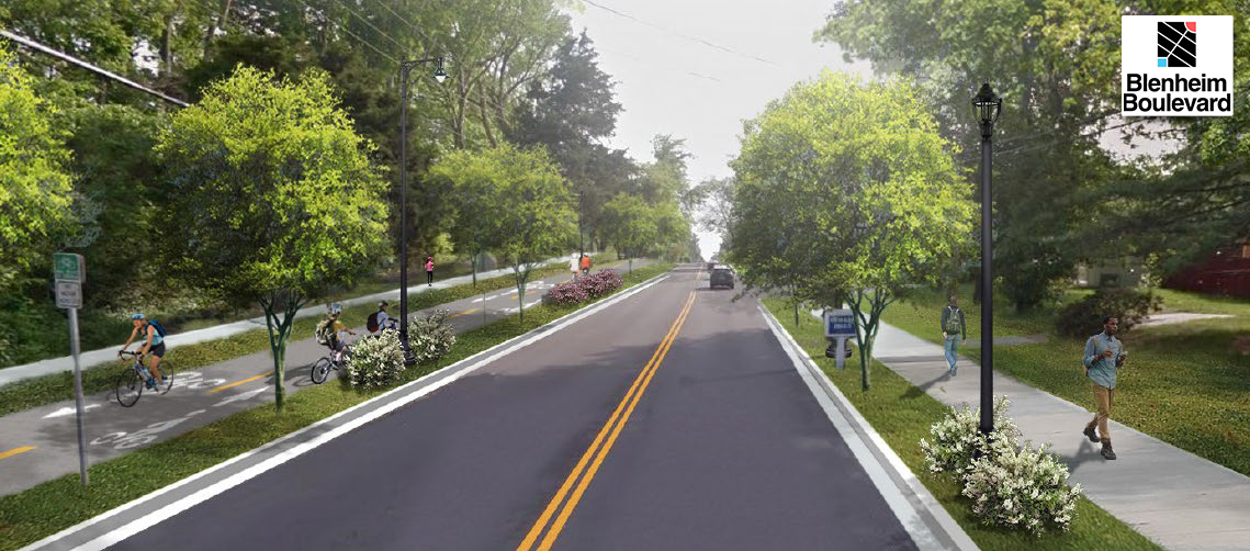 Blenhiem Boulevard rendering with logo