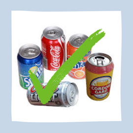 Soda cans