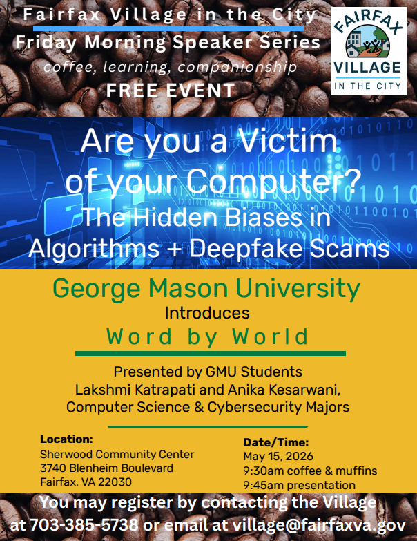 Friday Morning Speaker Series info