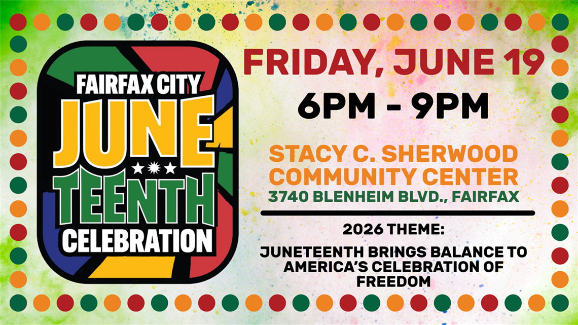 Fairfax City Juneteenth Celebration Banner