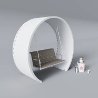 unpainted 'Noblewins' art bench