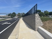 Government Center Parkway Extension retaining wall