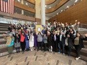group of woman at The Status of Women and Girls in Fairfax County event