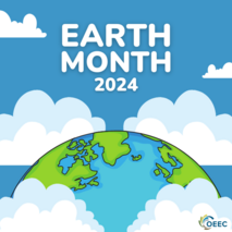 earth month earth with clouds 2024