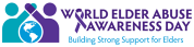 world elder abuse awareness day logo 