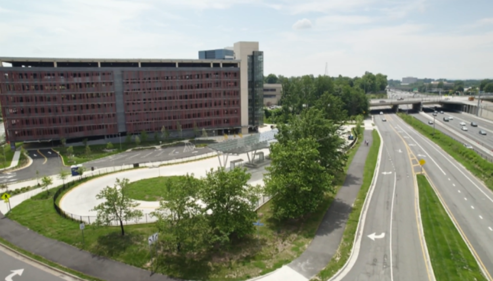 Image of the Monument Drive Commuter Parking Garage and Transit Center