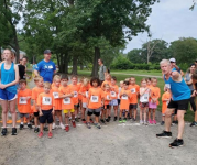 Image of kids lined up at the Summer Sprint in the Park