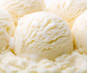 Image of scoops of vanilla ice cream