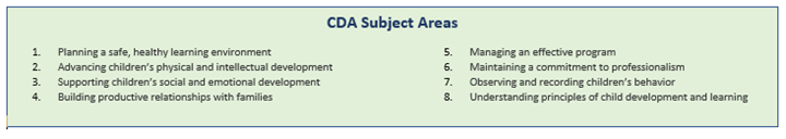 Early Childhood Programs and Service CDA