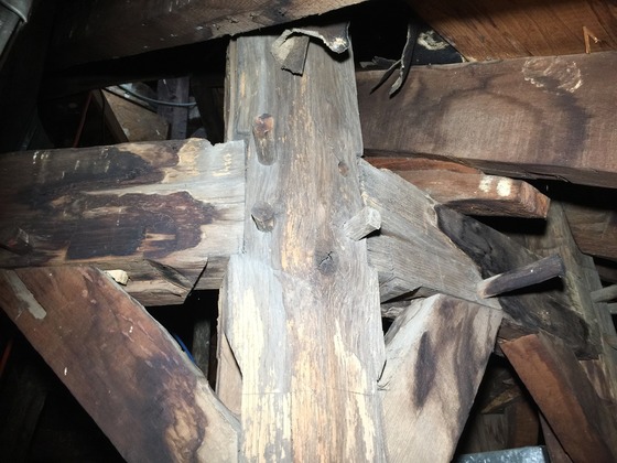 wooden pegs