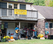 Image of a band playing at a previous Parktober Fest
