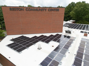 reston community center solar on roof