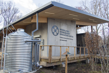 Woodlands Stewardship Education Center front of building