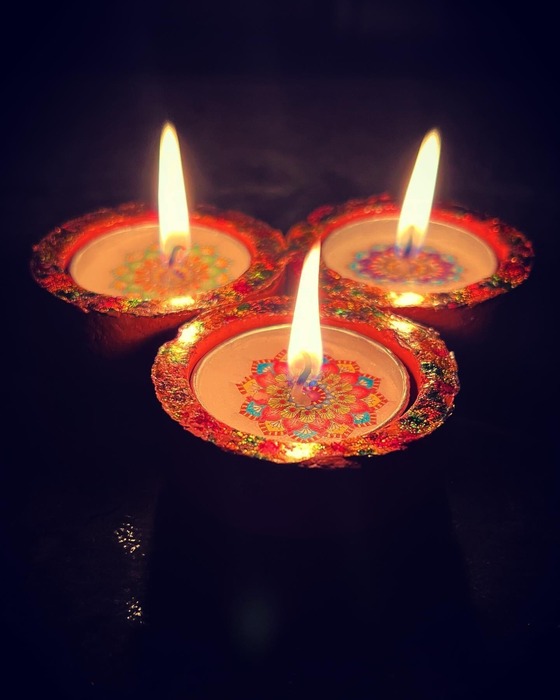 Diwali candles
