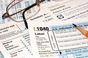 photo of tax forms