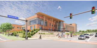 image rendering of new willard sherwood community center