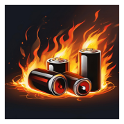 Batteries on fire