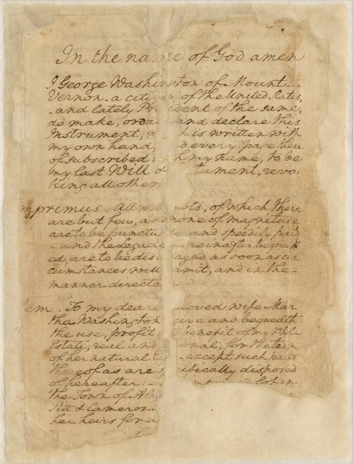 handwritten will