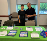 DFS employees at table event