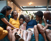 multigenerational family smiling