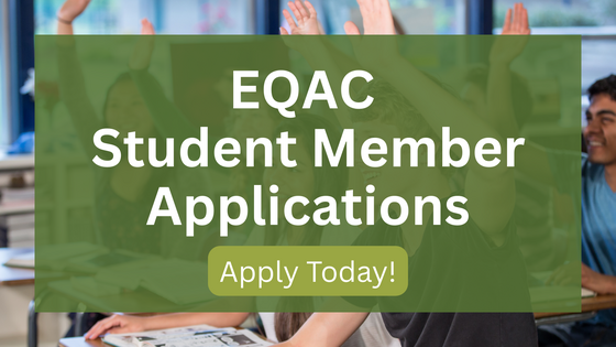 eqac student member applications promo graphic