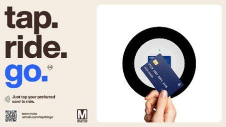 graphi8c that shows a credit card at a metro tap button