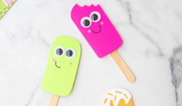 Image of paper popsicles. 