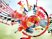 Musical Instrument Watercolor Graphic