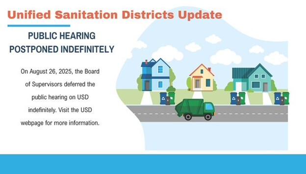 unified sanitation districts update