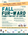 Flyer for Fall Furward. Placeholder sized not meant to be read except for Fall Furward: Family Fun Event. 