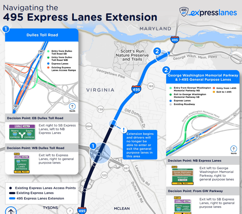 Express Lane Extension map screenshot