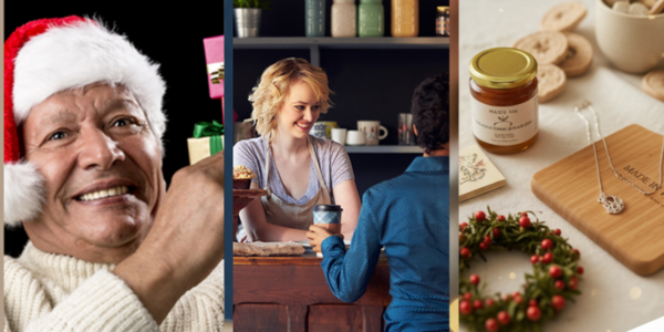 Image collage of small business owners