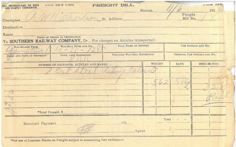 Steel filing cabinets