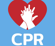 Hands intertwined in the middle of a red heart.