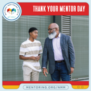 mentor and mentee walking 