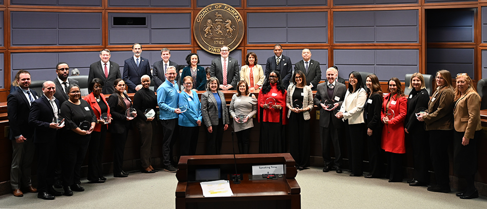 BWC winners in board auditorium
