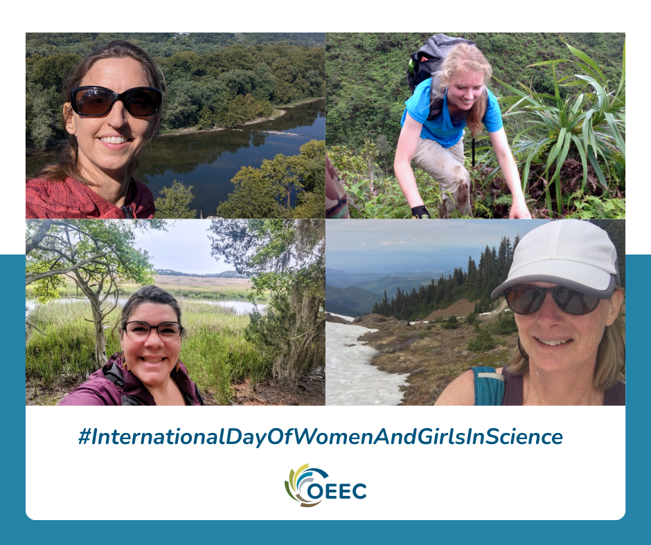 collage of women outdoors