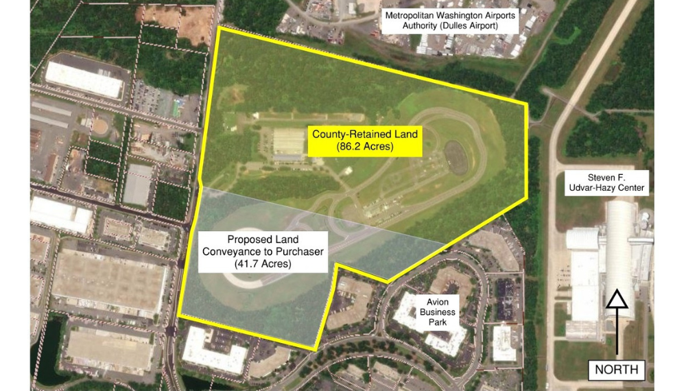 Aerial view of land on Stonecroft Boulevard.